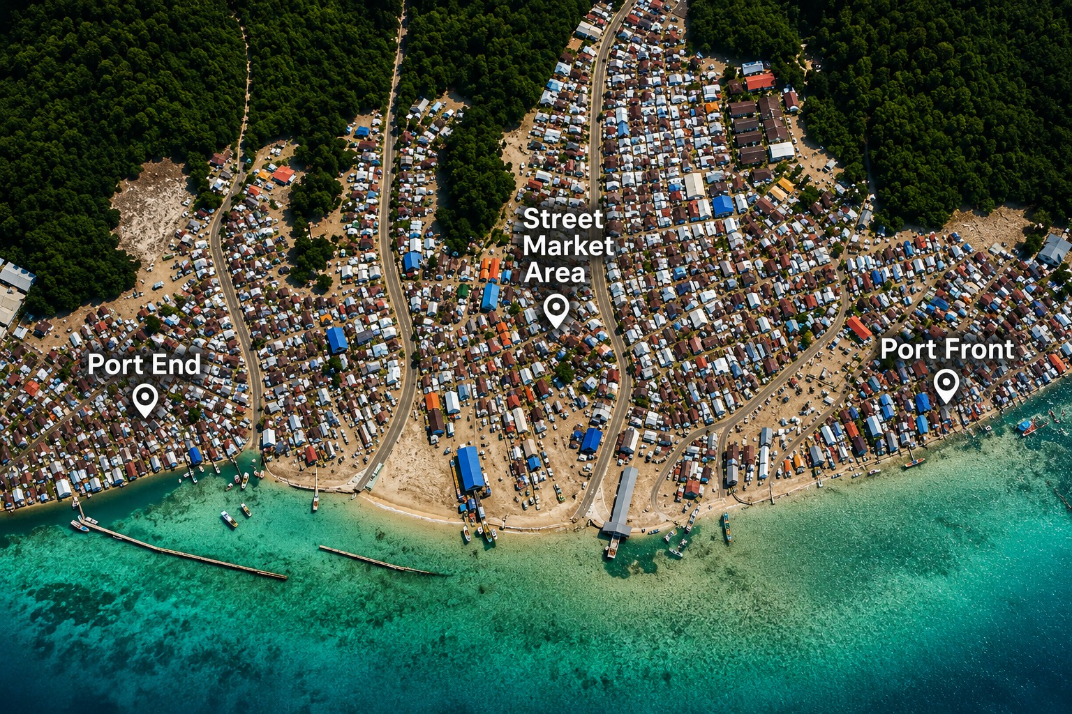 Pulau Ketam village area